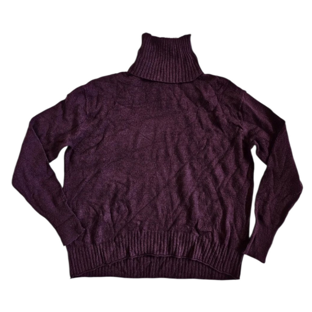 Abound Turtleneck Knit Pullover Sweater M Medium